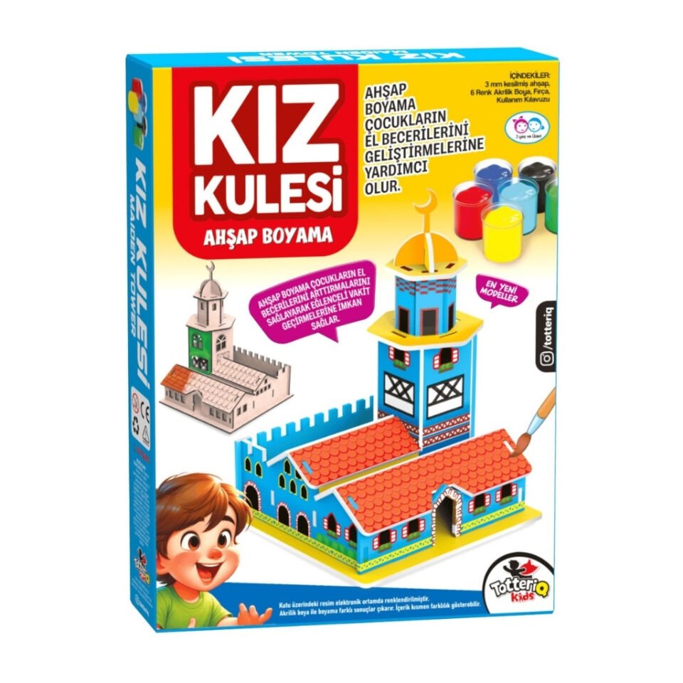 KIZ KULESİ AHŞAP BOYAMA SETİ