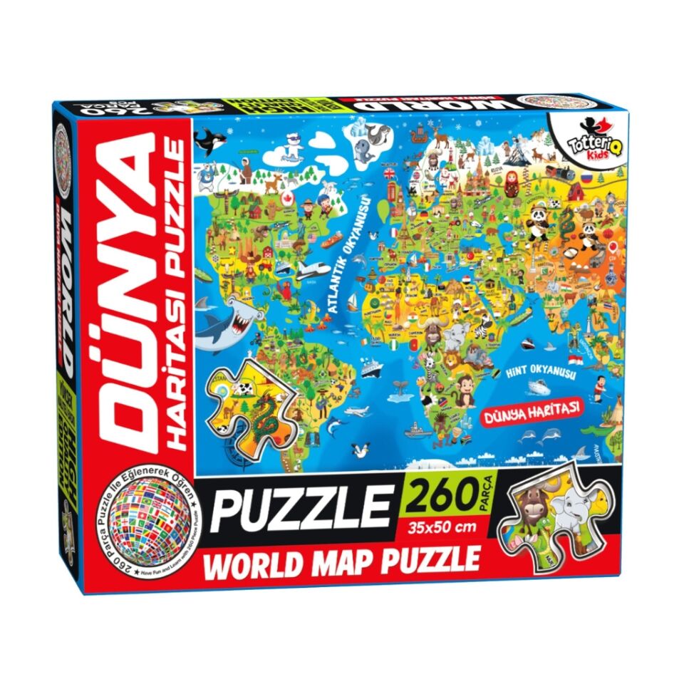 DÜNYA HARİTASI PUZZLE